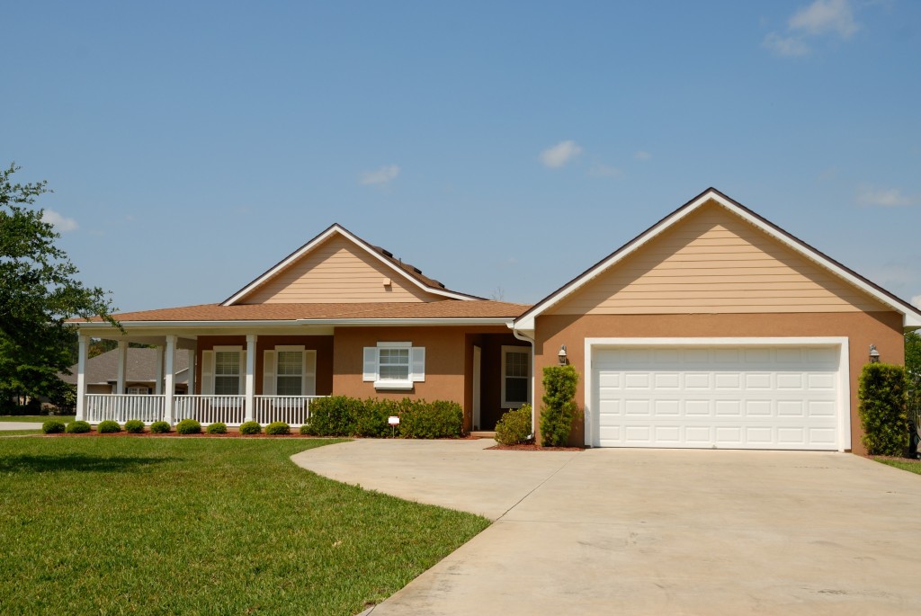 house in suburban neighborhood