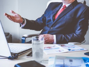 Business man in a meeting