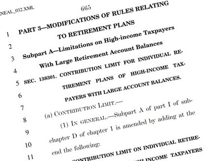 Congress Proposes Rules That Will Impact IRA Plans